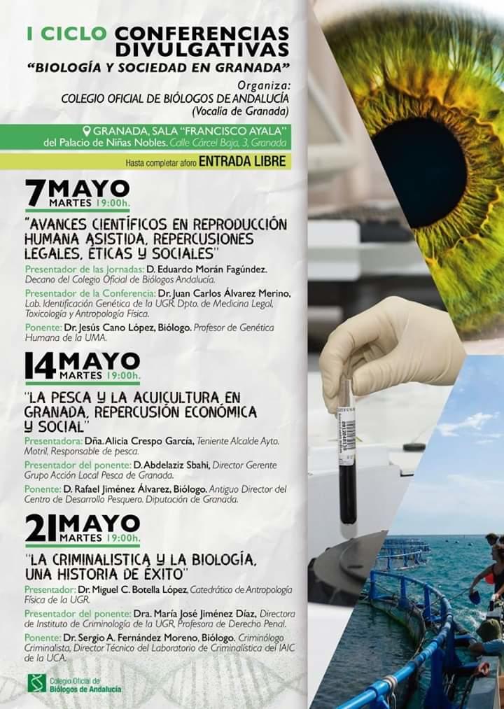 I Ciclo de Conferencias Divulgativas "Biología y Sociedad en Granada"