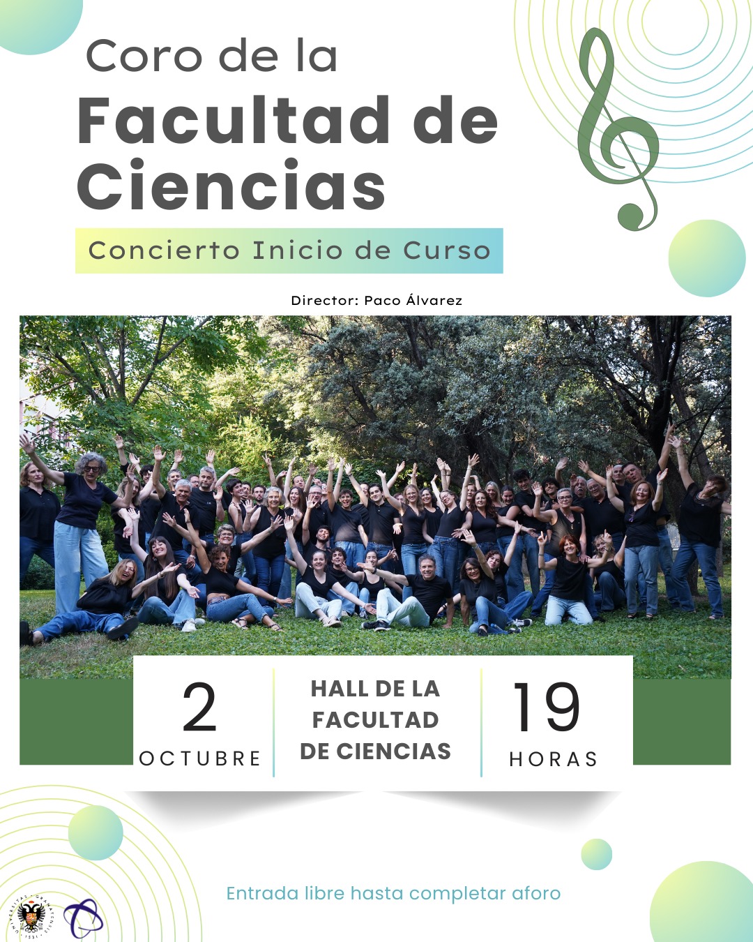 Concierto de Inicio de Curso del Coro de la Facultad de Ciencias