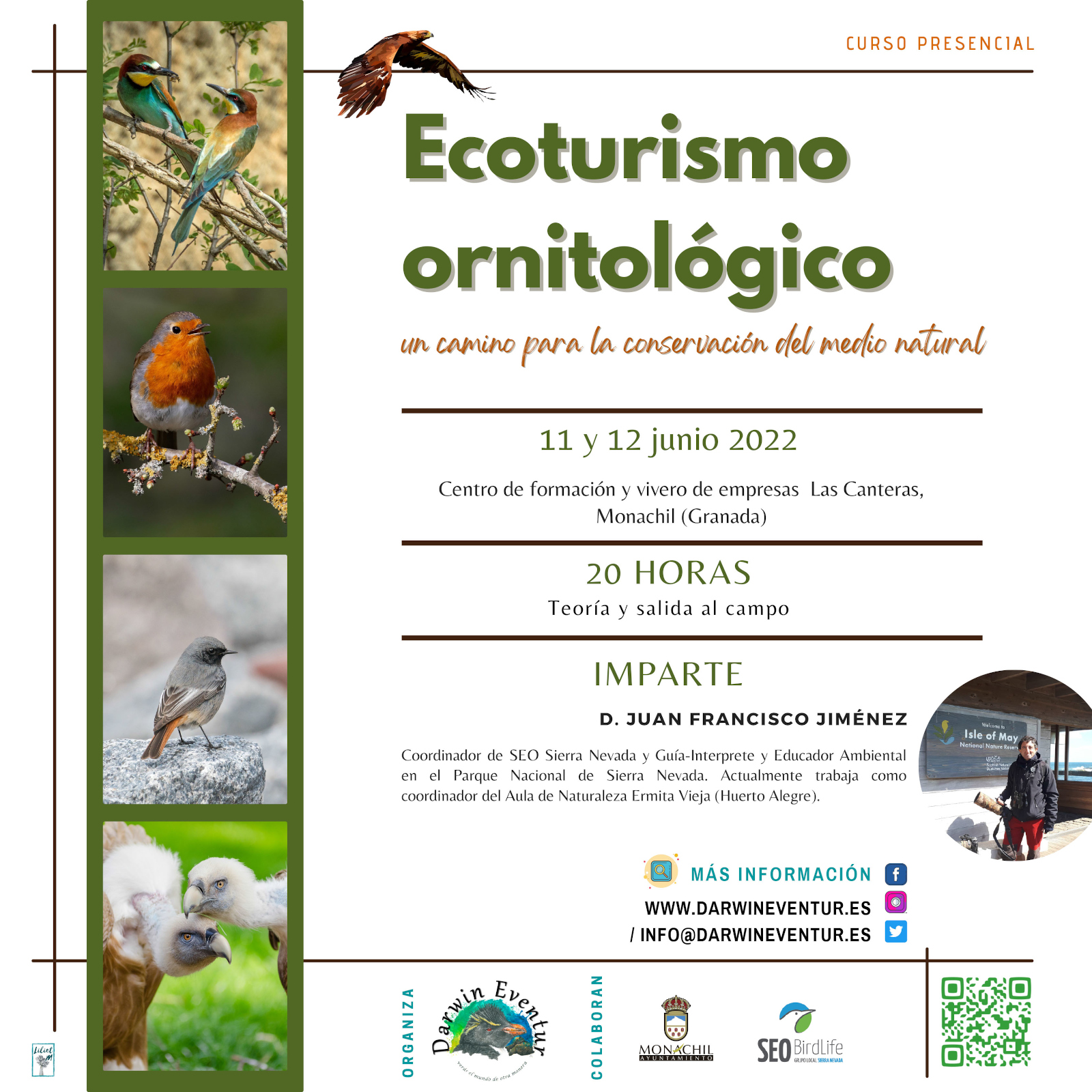 Actividad presencial "Ecoturismo ornitológico: un camino para la conservación del medio natural"