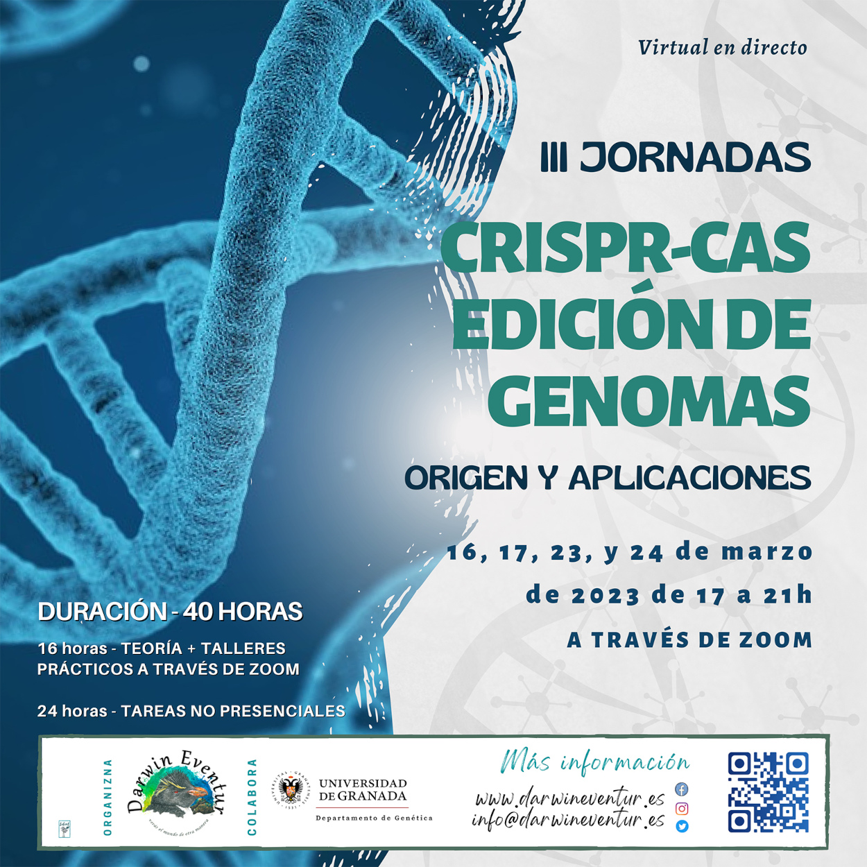 III Jornadas CRISPR/Cas. Edición de genomas: origen y aplicaciones