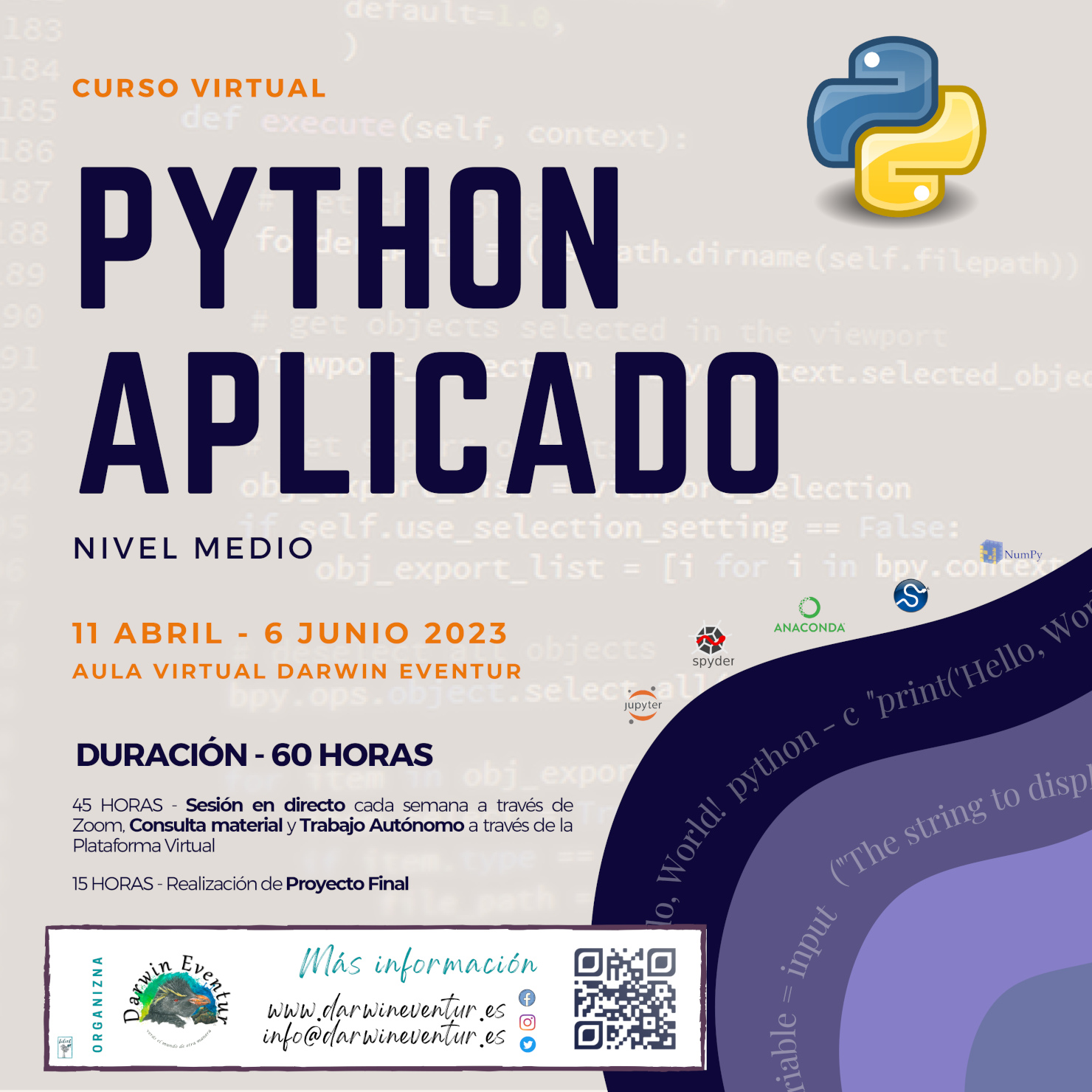 Curso virtual "Python aplicado – nivel medio"