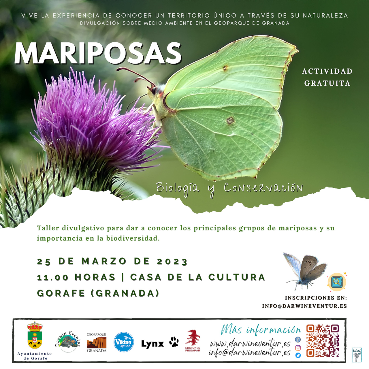 Taller - Mariposas: biología y conservación 2023