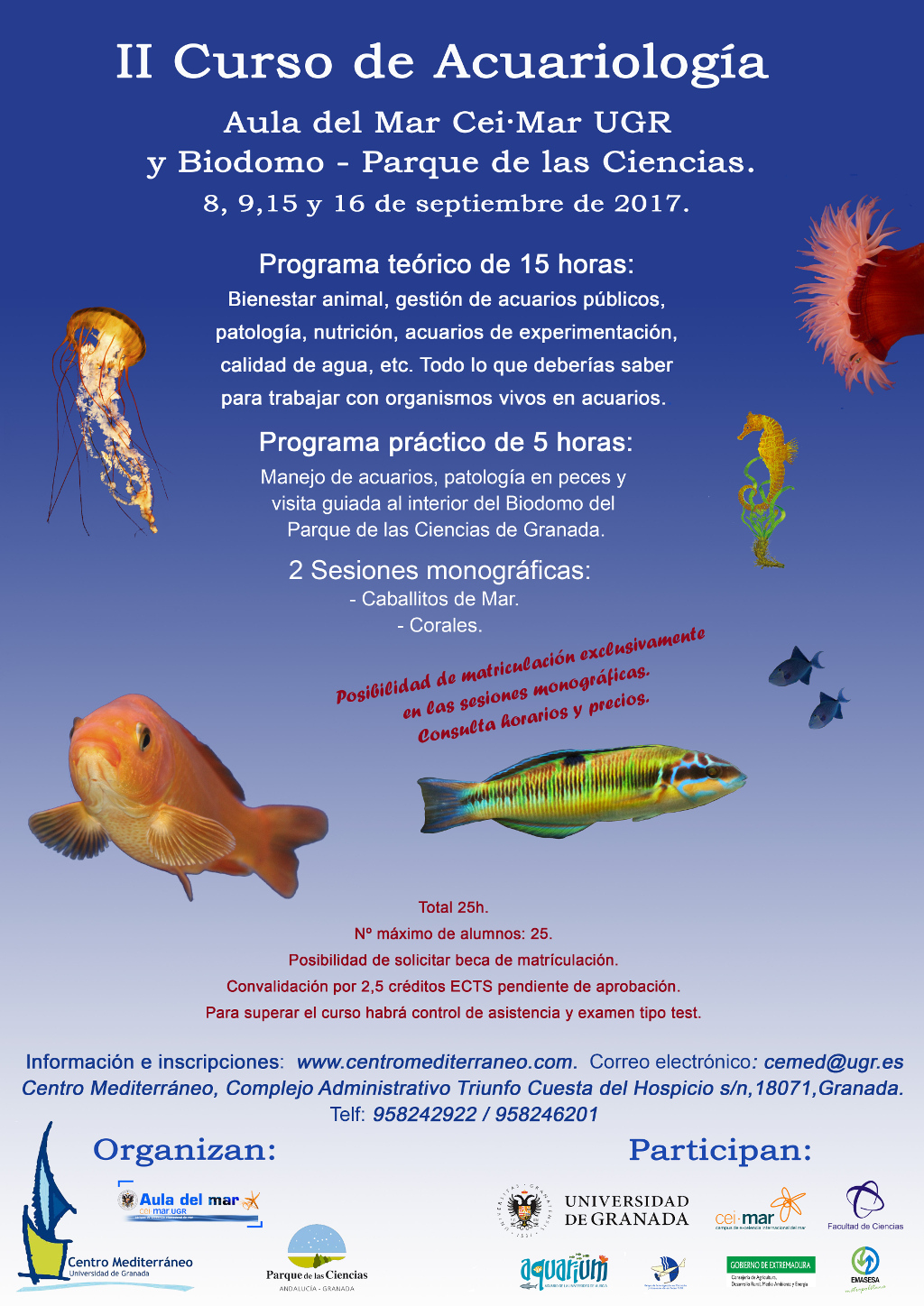II Curso de Acariología del Aula del Mar Cei·Mar UGR - Biodomo 