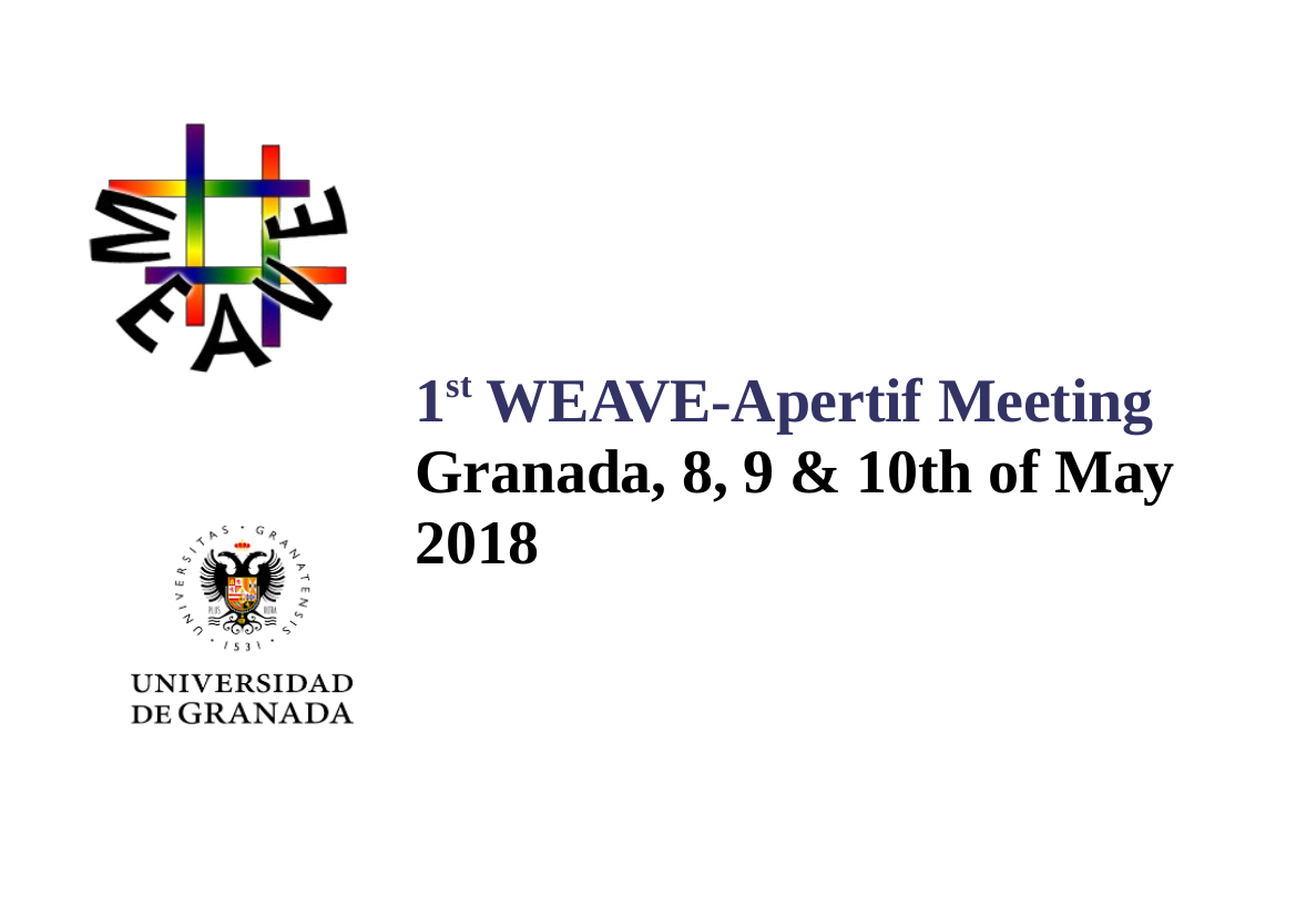 1st WEAVE-Apertif meeting- Granada