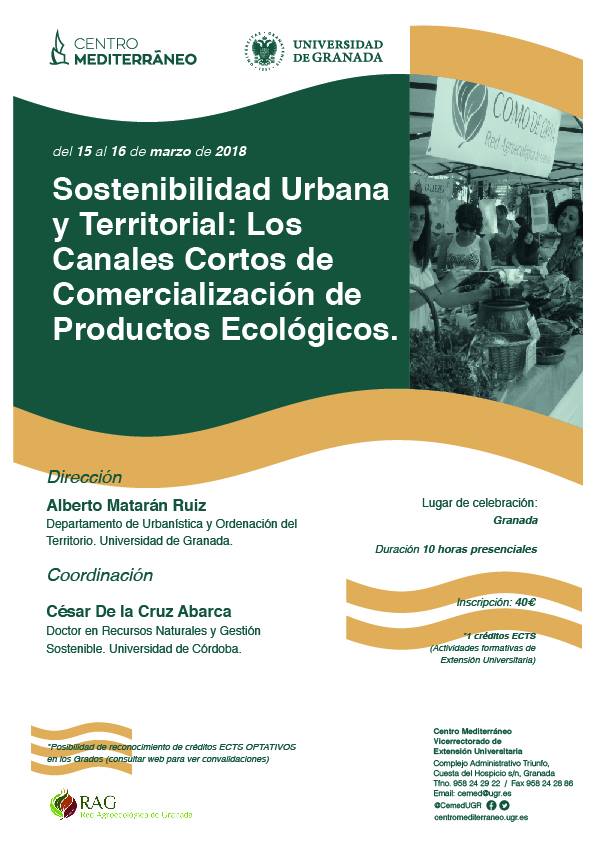 Sostenibilidad Urbana y Territorial: Los Canales Cortos de Comercialización de productos Ecológicos 