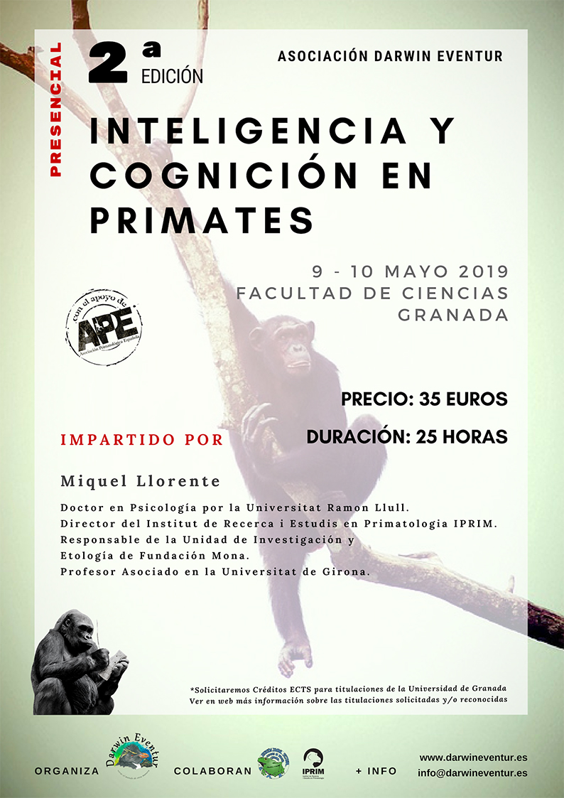 Curso "Inteligencia y cognición en Primates" 2ª edición