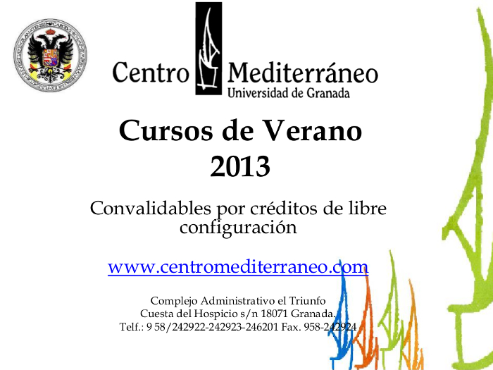 cursosVeranoMediterraneo2013