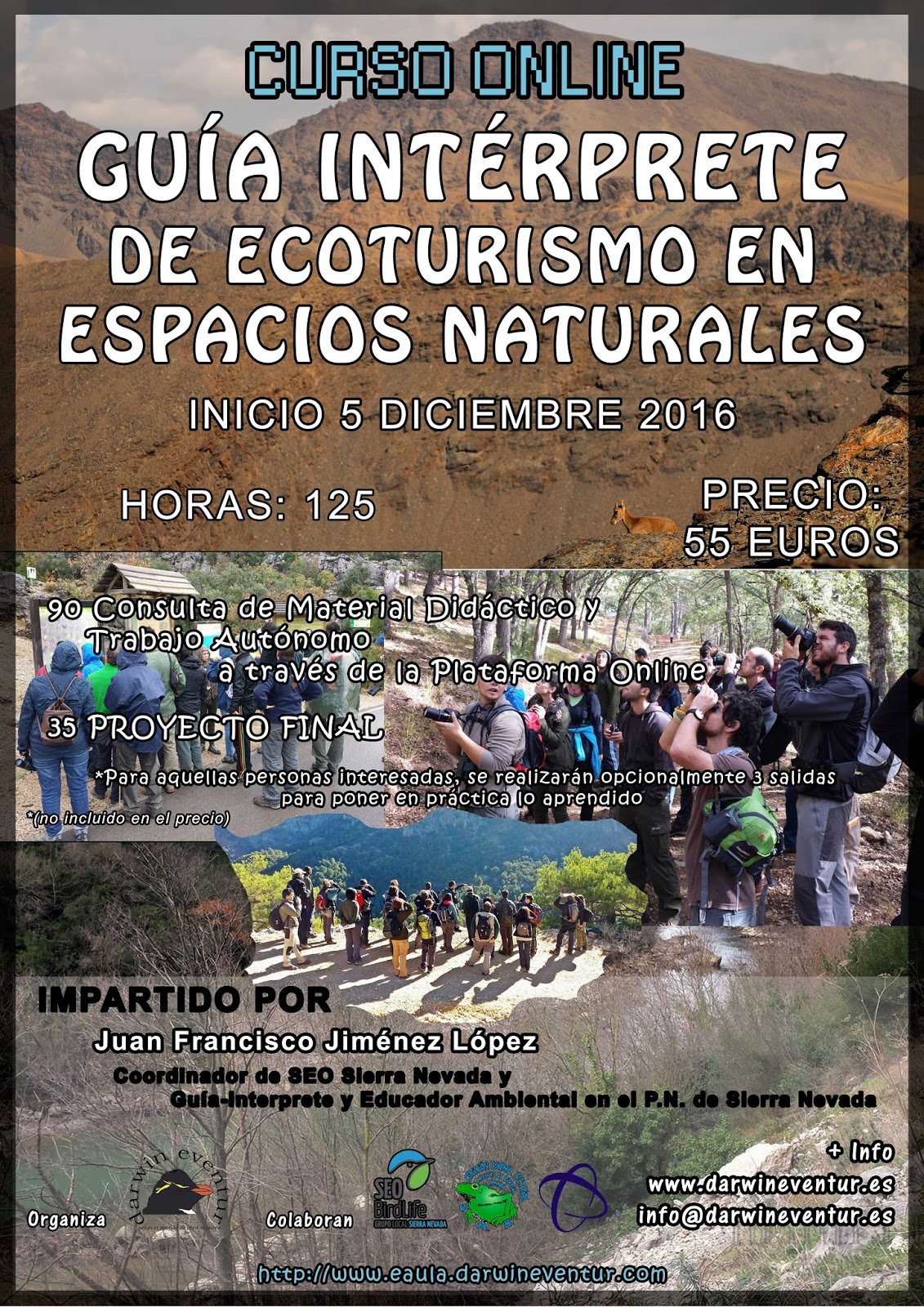 Curso Online: Guía intérprete de Ecoturismo en Espacios Naturales.