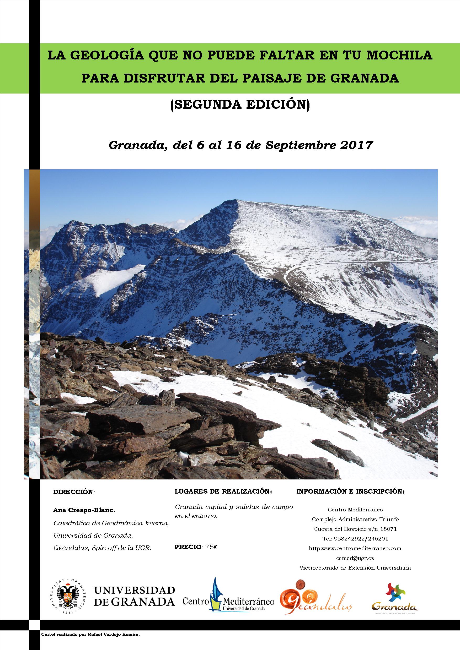 La geología que no puede faltar en tu mochila para disfrutar del paisaje de Granada (Segunda Edición)