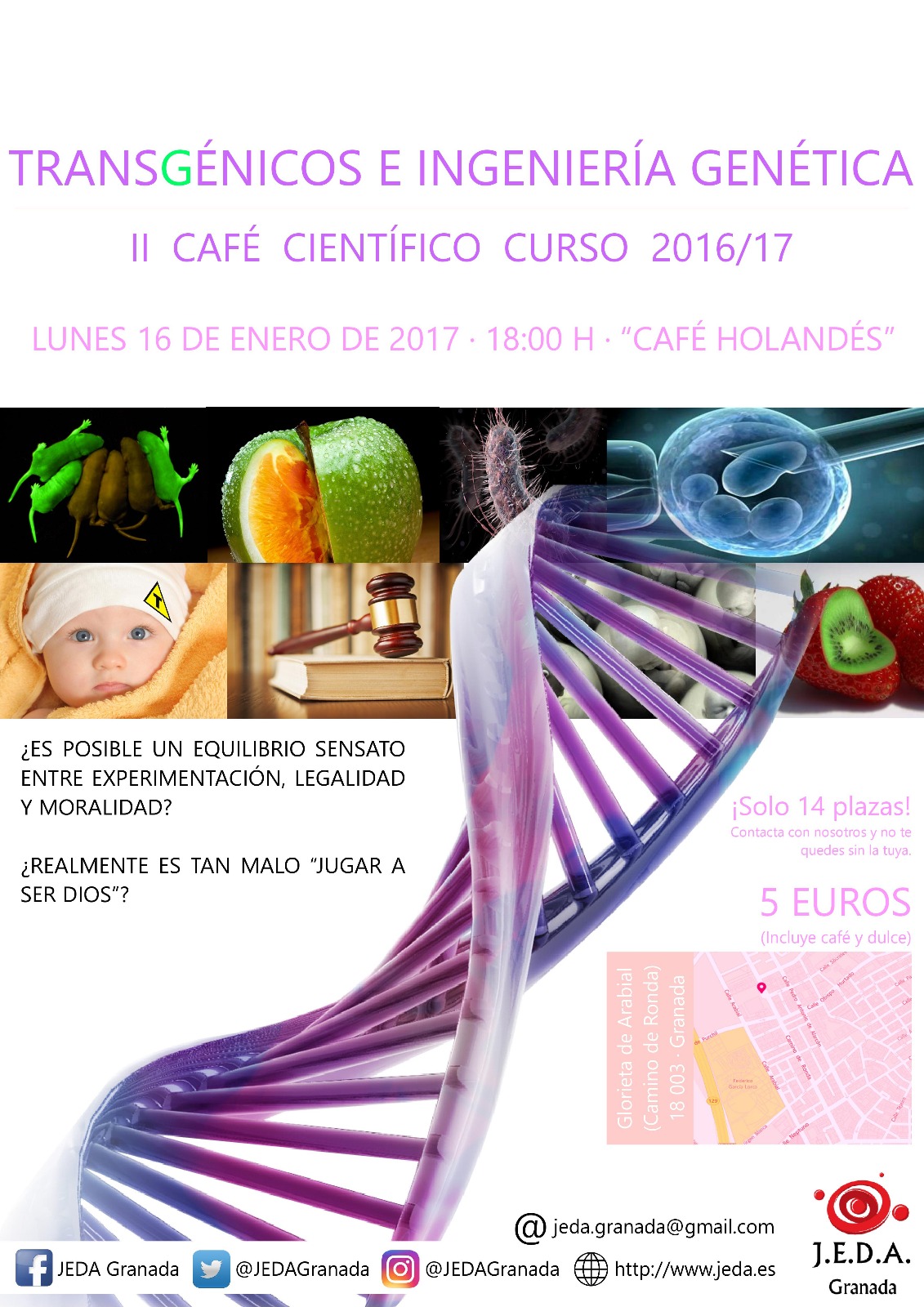 Café con JEDA: Transgenicos e Ingeniería Genética