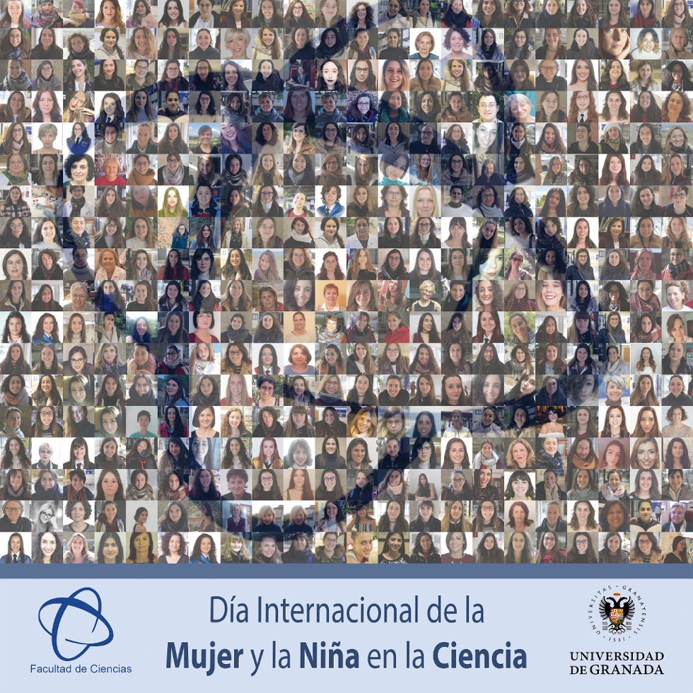 La Facultad de Ciencias conmemora el Dia de la Mujer y la Niña en la Ciencia 2019 con un mosaico