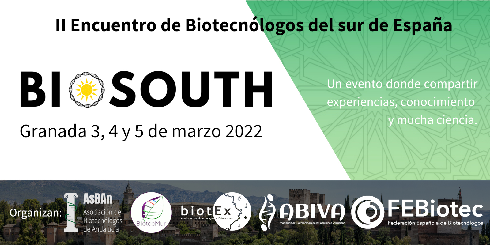 II Encuentro de Jóvenes Biotecnólogos del Sur de España (BioSouth Granada 2023)