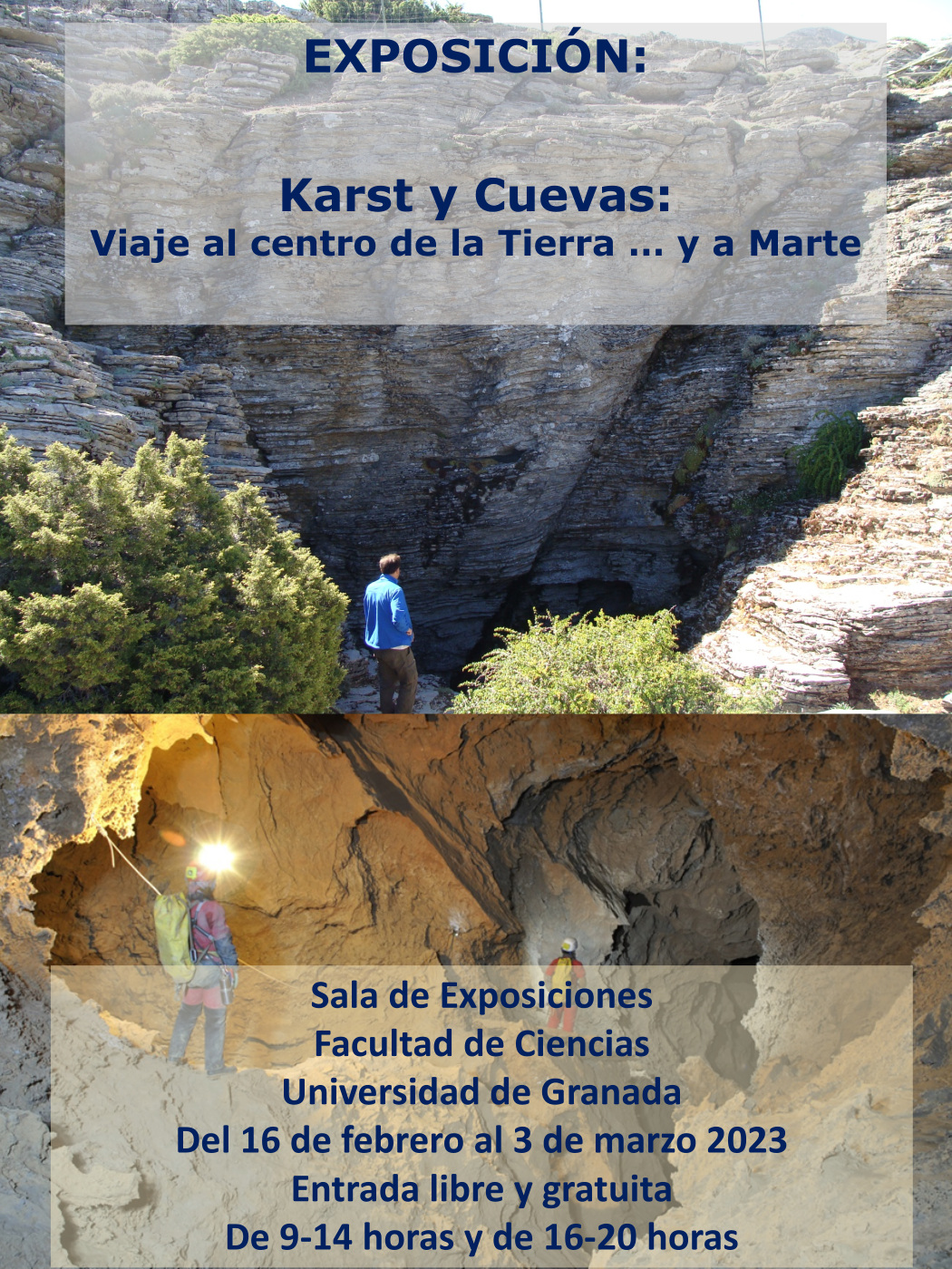 Exposición: Karst y Cuevas: Viaje al centro de la Tierra ... y a Marte