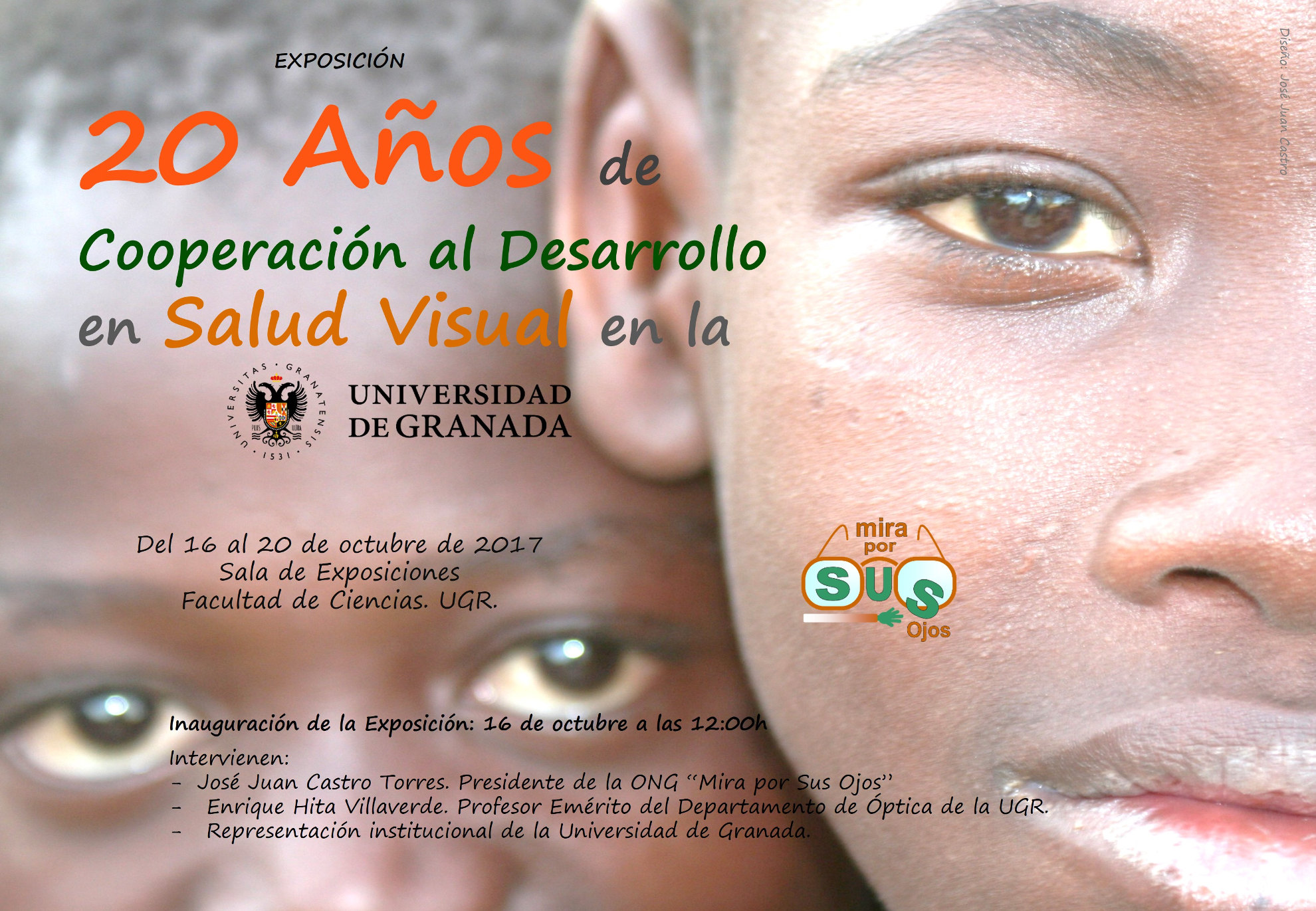 Exposición 20 años de Cooperación al Desarrollo en Salud Visual en la Universidad de Granada
