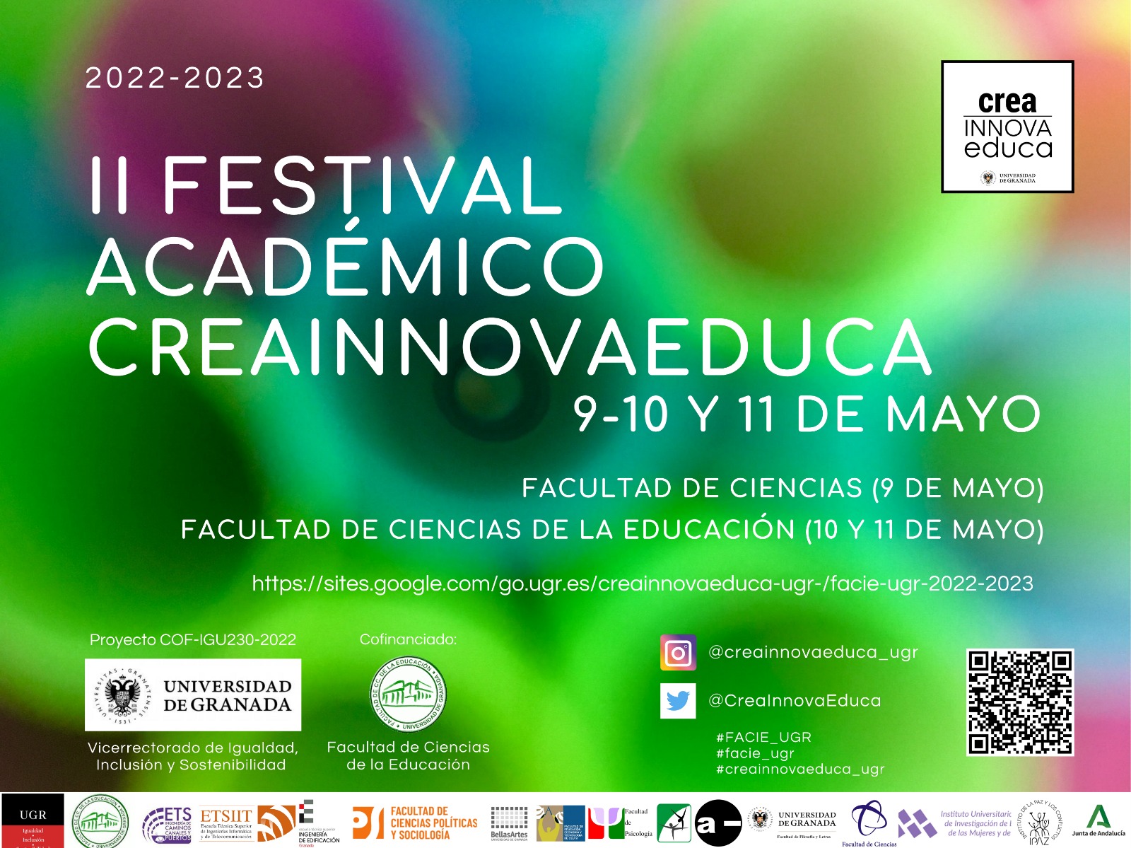 Festival Académico CreaInnovaEduca - UGR 2022-2023