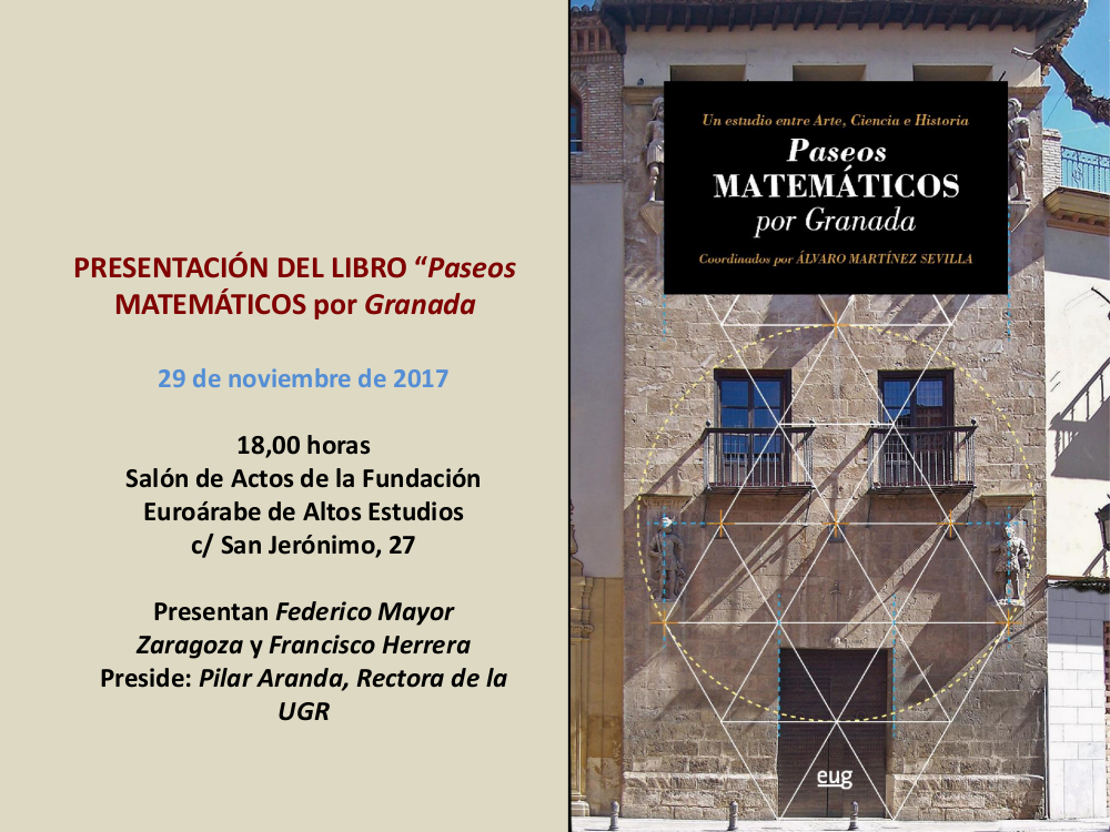Presentación del Libro "Paseos Matemáticos por Granada"