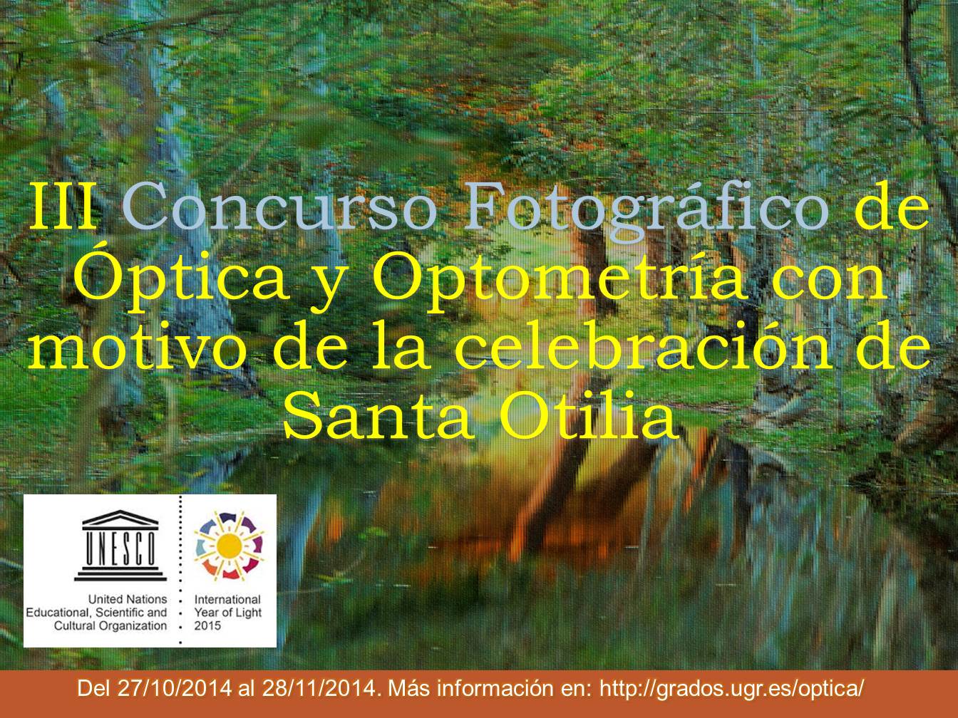 III Concurso Fotográfico de Óptica y Optometría con motivo de la celebración de Santa Otilia