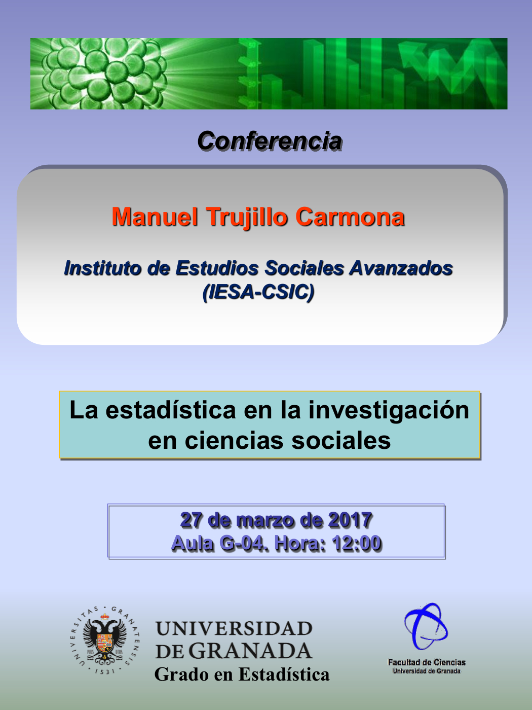 Conferencia "La estadística en la investigación en ciencias sociales"