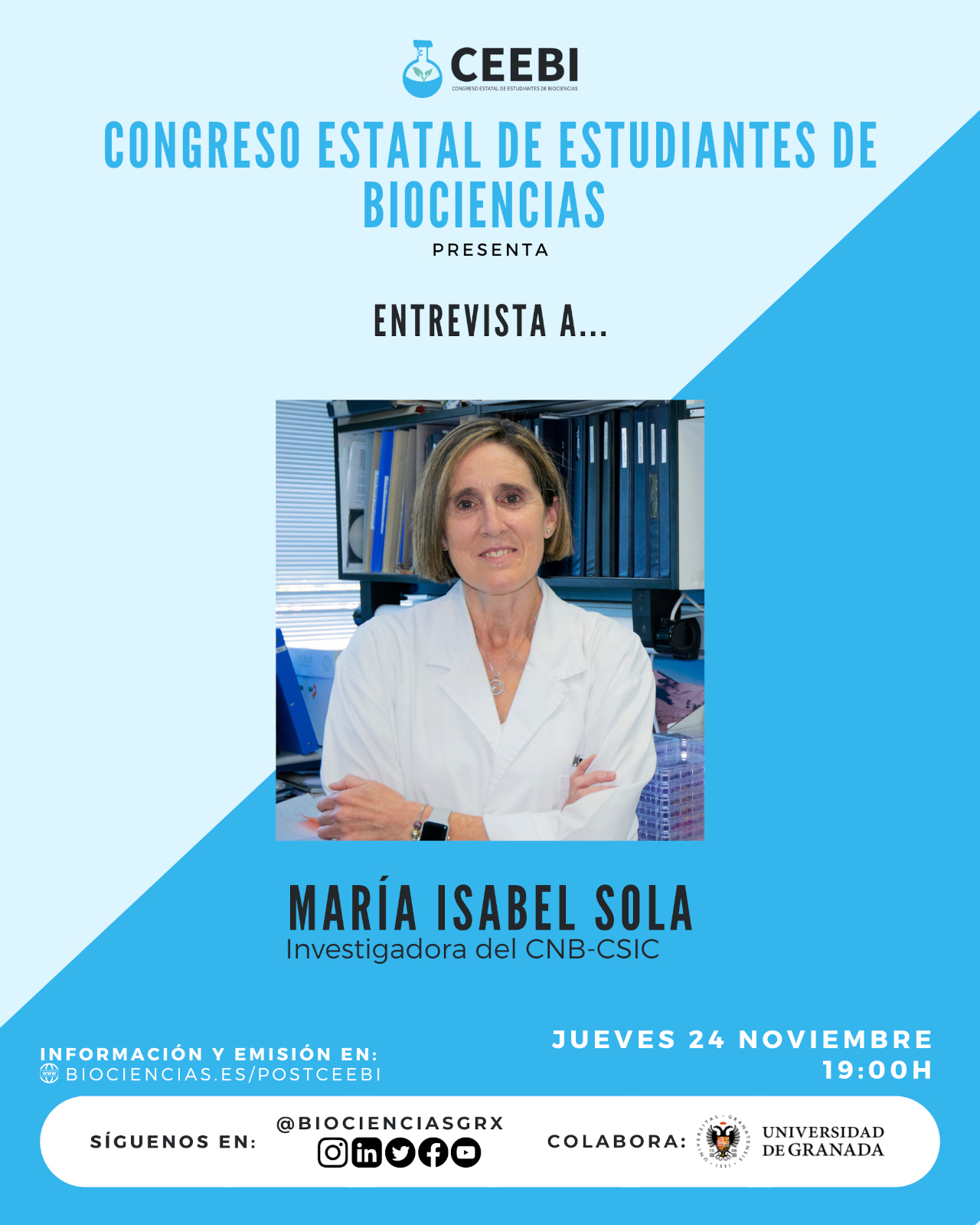 Entrevista Post-CEEBI a María Isabel Sola