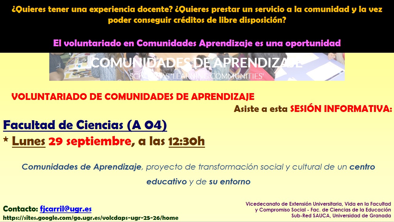 Plan voluntariado Comunidades de Aprendizaje